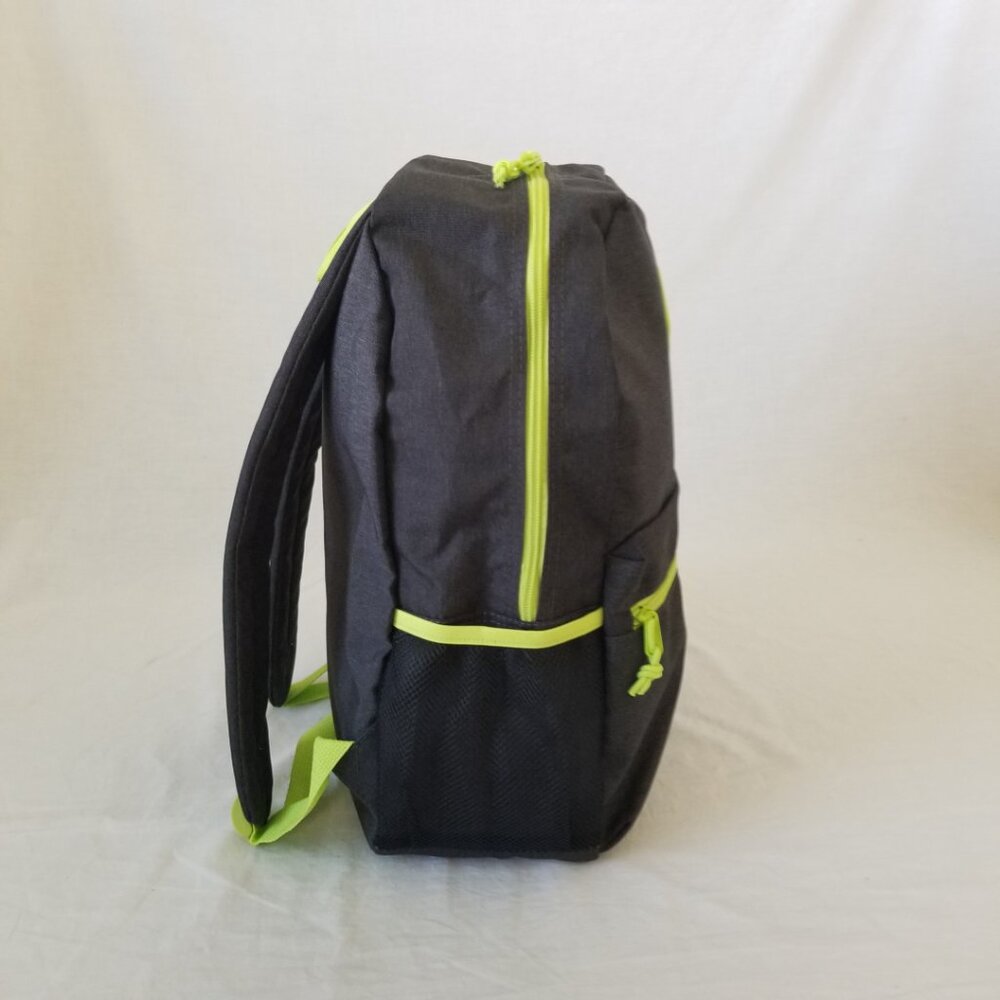 New! Lightweight Black/Green Basic Backpack W/Bot… - image 7
